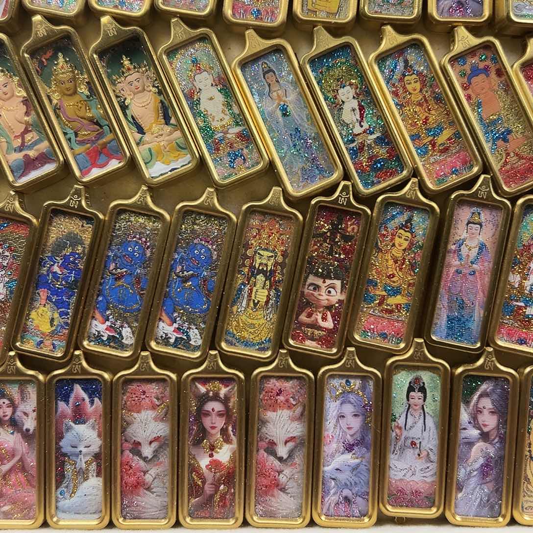 吊坠1✖️3手绘洒金手绘擦擦任选一尊