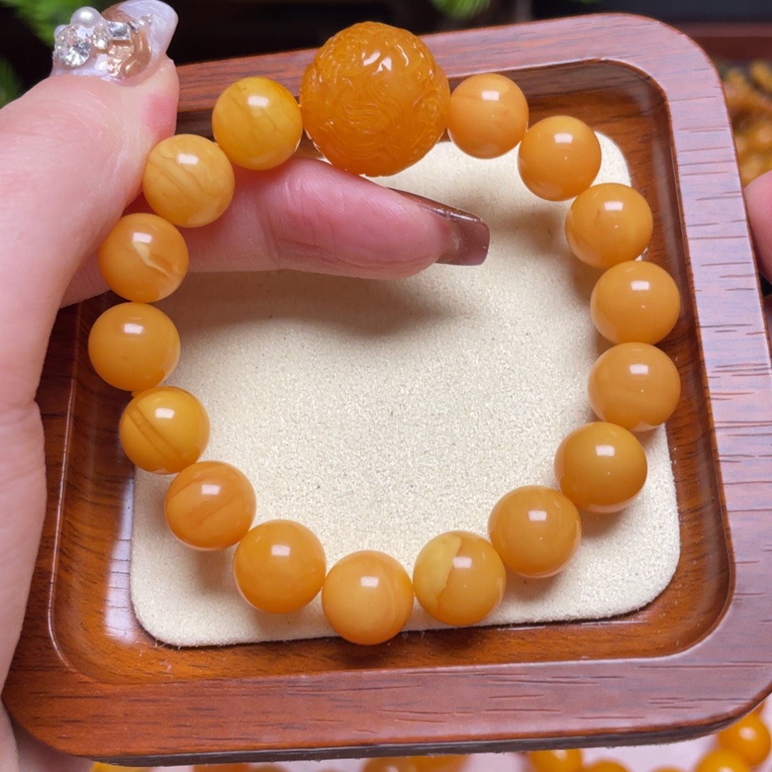 蜜蜡手链未镶嵌手串