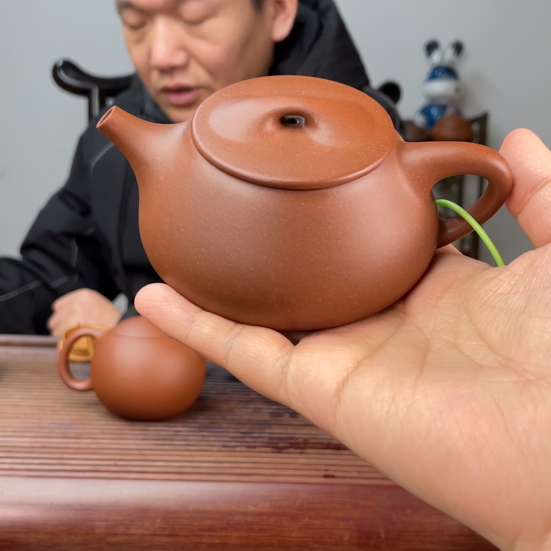 紫泥茶壶景舟石瓢180cc