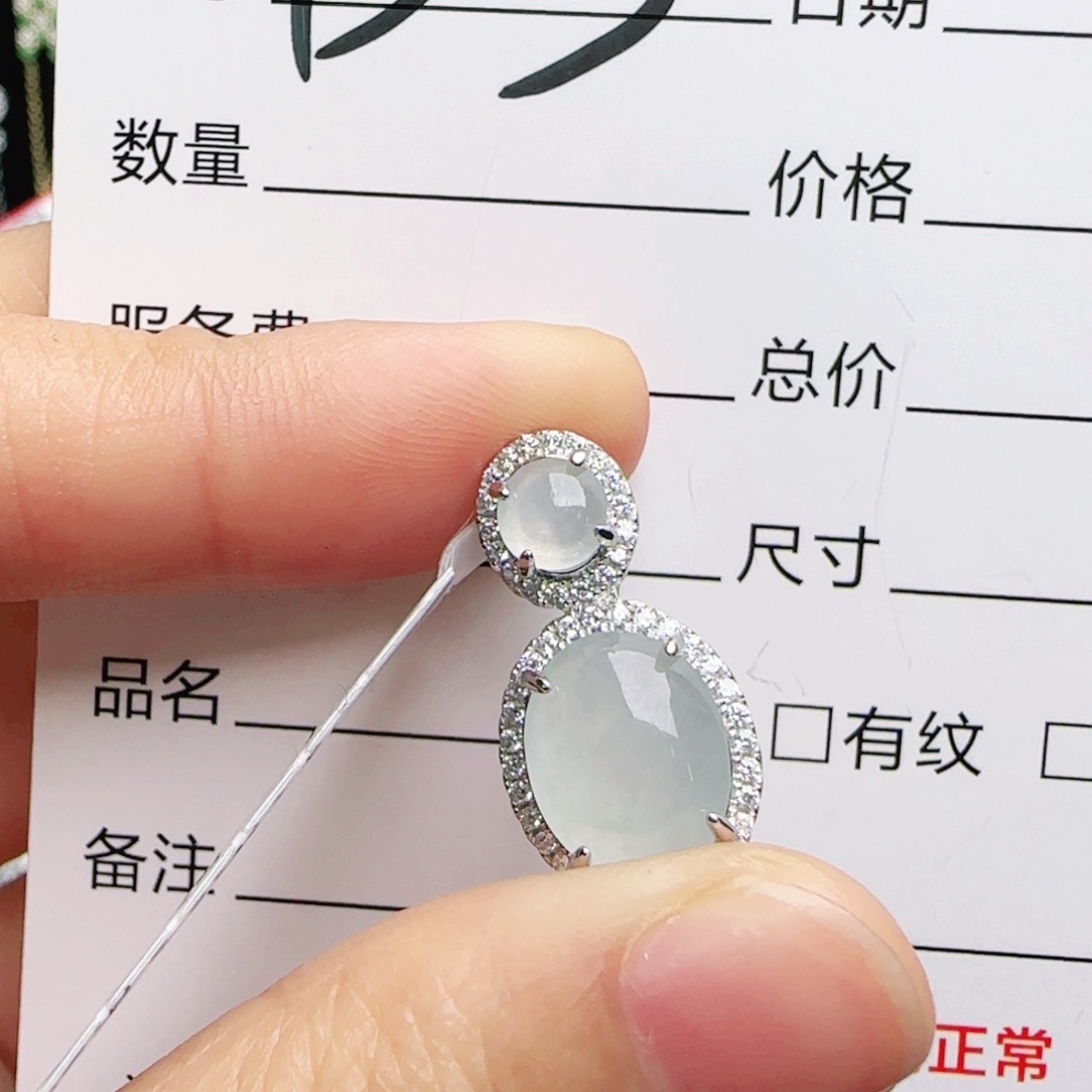 银S925镶嵌手链翡翠