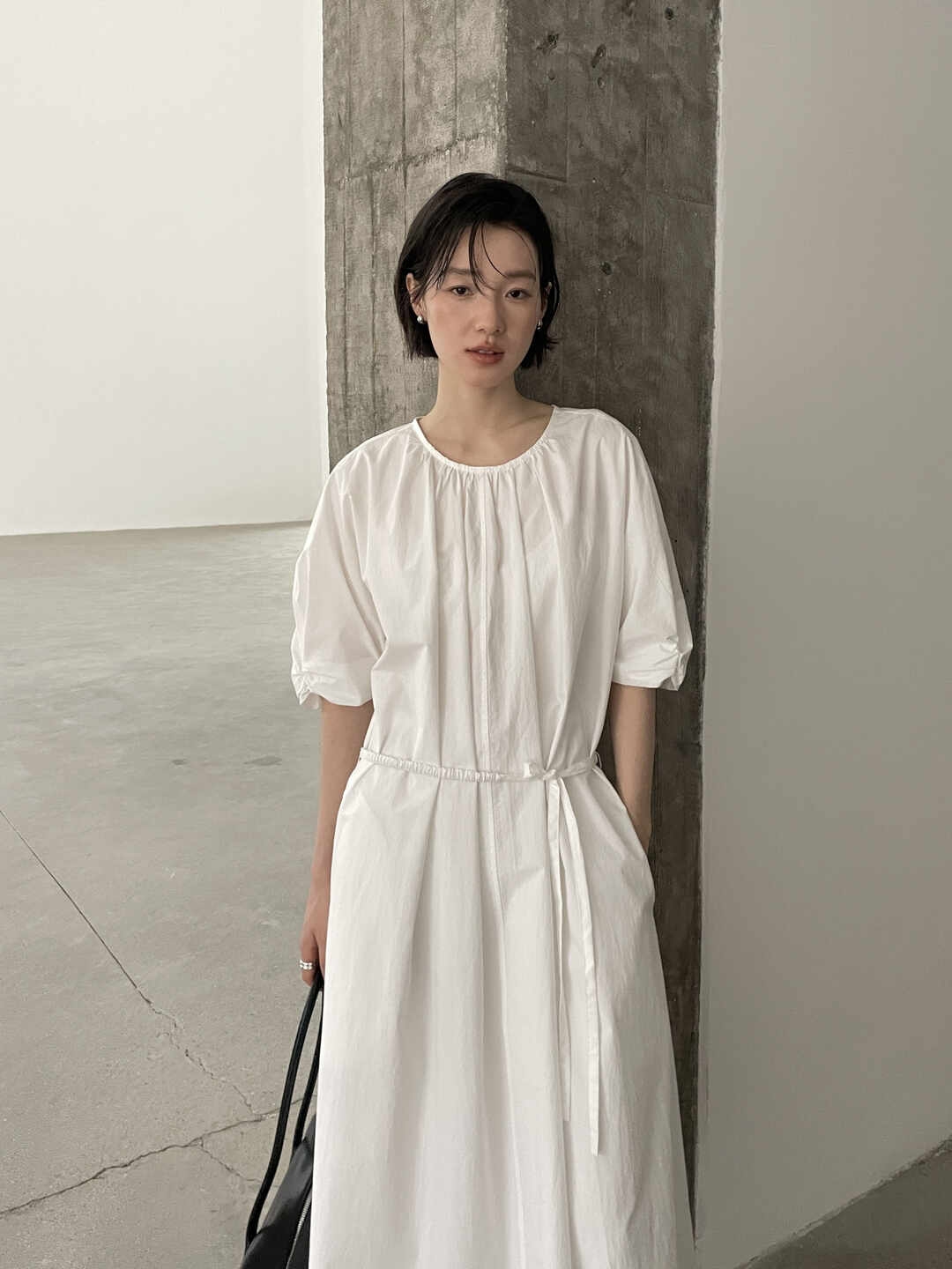 【FN】22088 法式田园浪漫主义灯笼袖宽松透气休闲百搭连衣裙