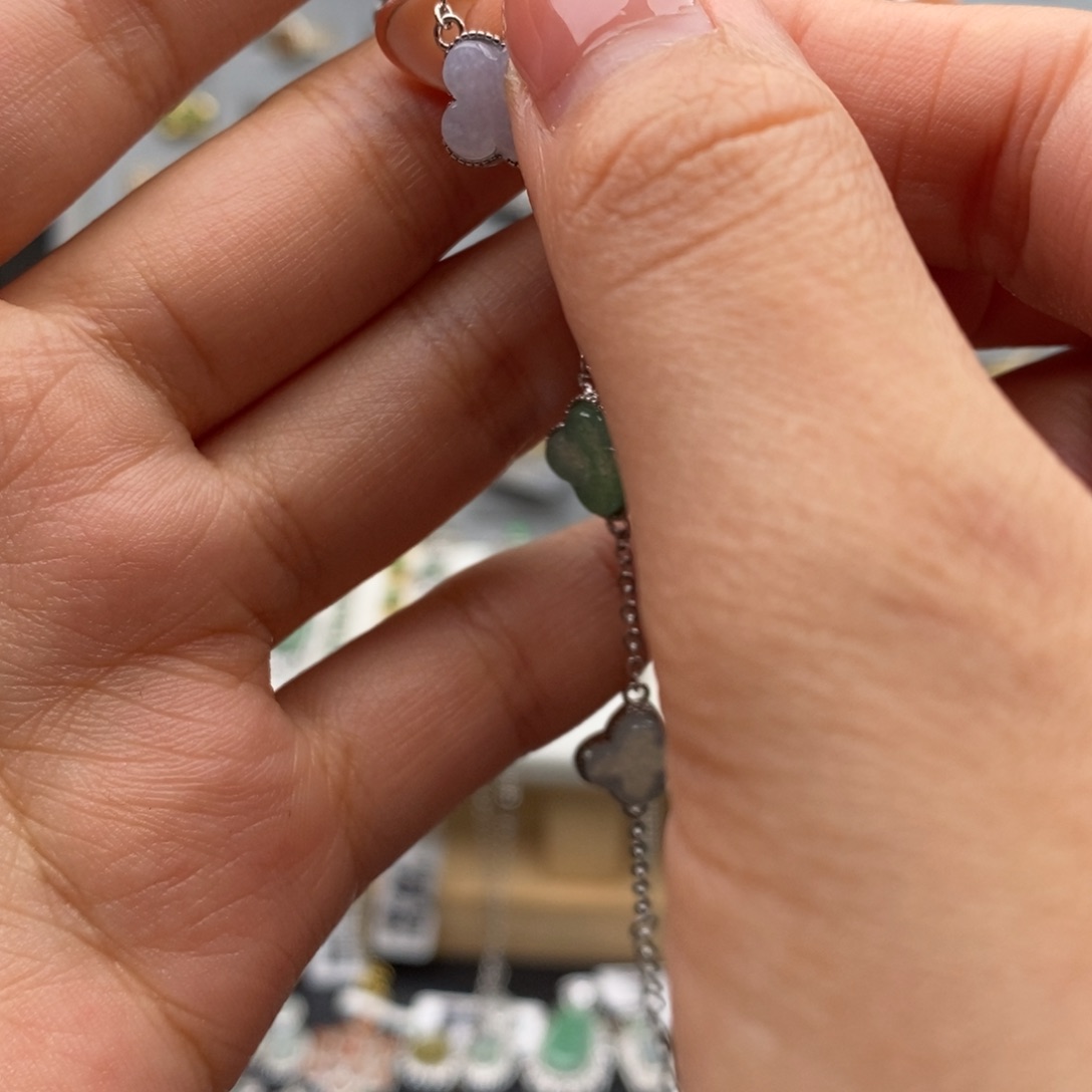 雪***仗翡翠银S925镶嵌戒指天然翡翠