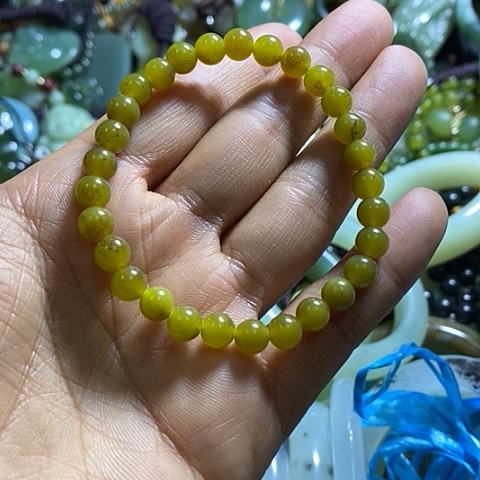 岫玉手链未镶嵌一个