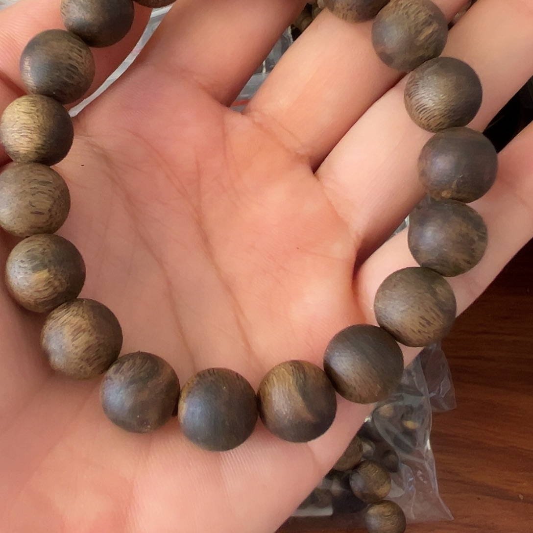 手串沉香单圈19颗珠子12克