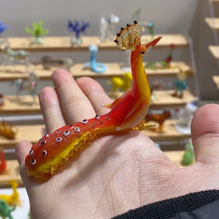 琉璃手工艺品琉璃孔雀