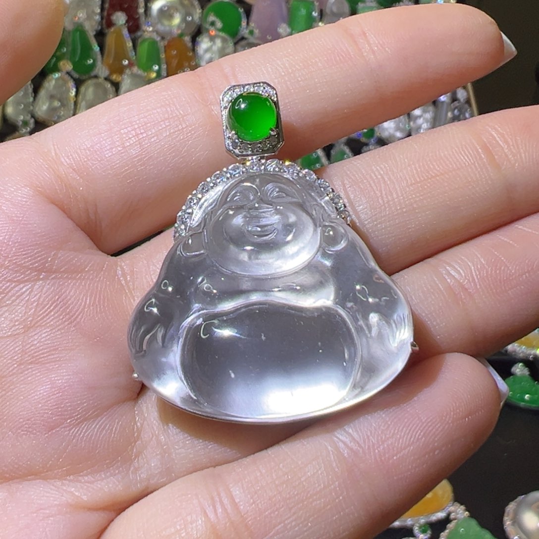 【闪购商品】石英质玉颈饰银S925镶嵌喜***山