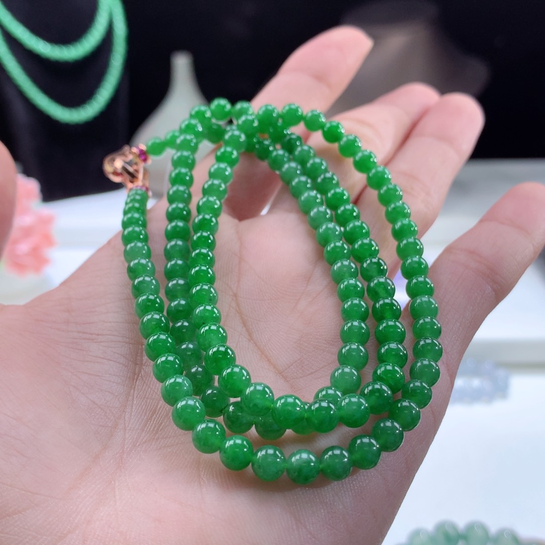 翡翠手链未镶嵌s*y卡5+mm