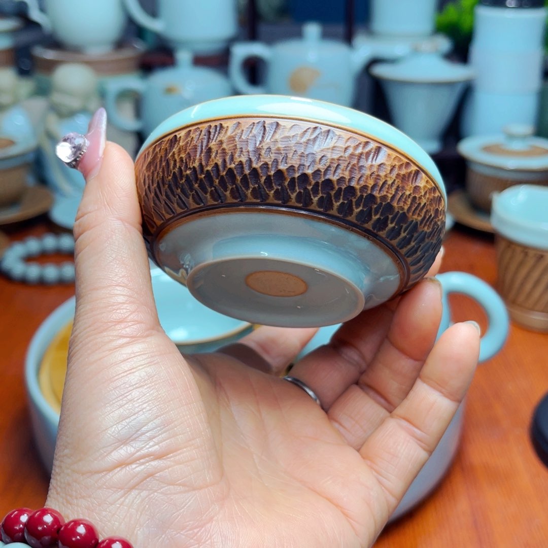 【闪购商品】汝州单壶单杯天青茶器