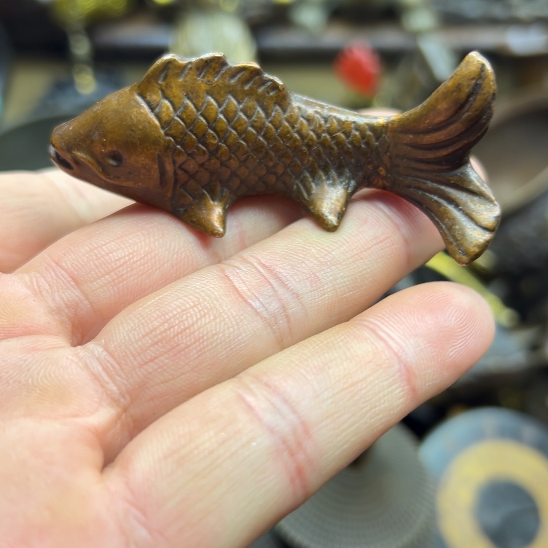 铜摆件欢迎欢迎你