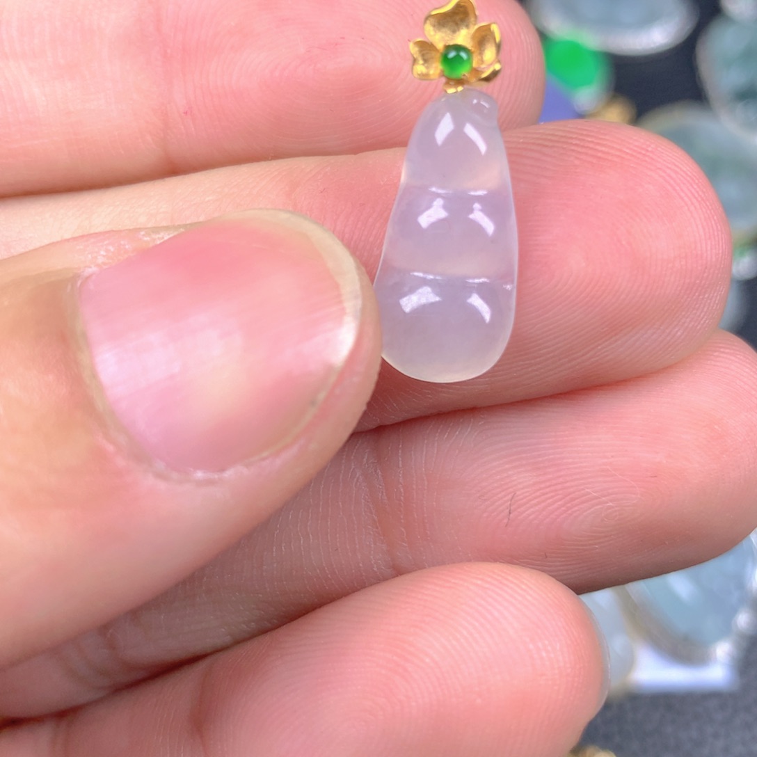 【闪购商品】翡翠颈饰18K金镶嵌翡翠