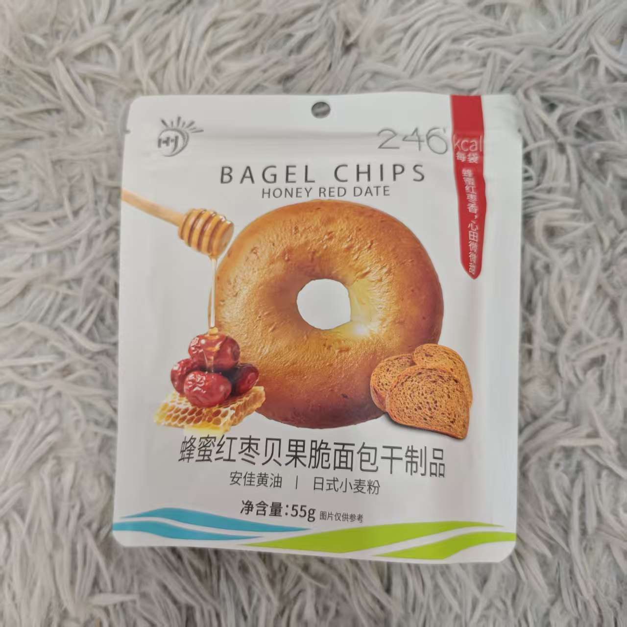 蜂蜜红枣贝果脆面包干