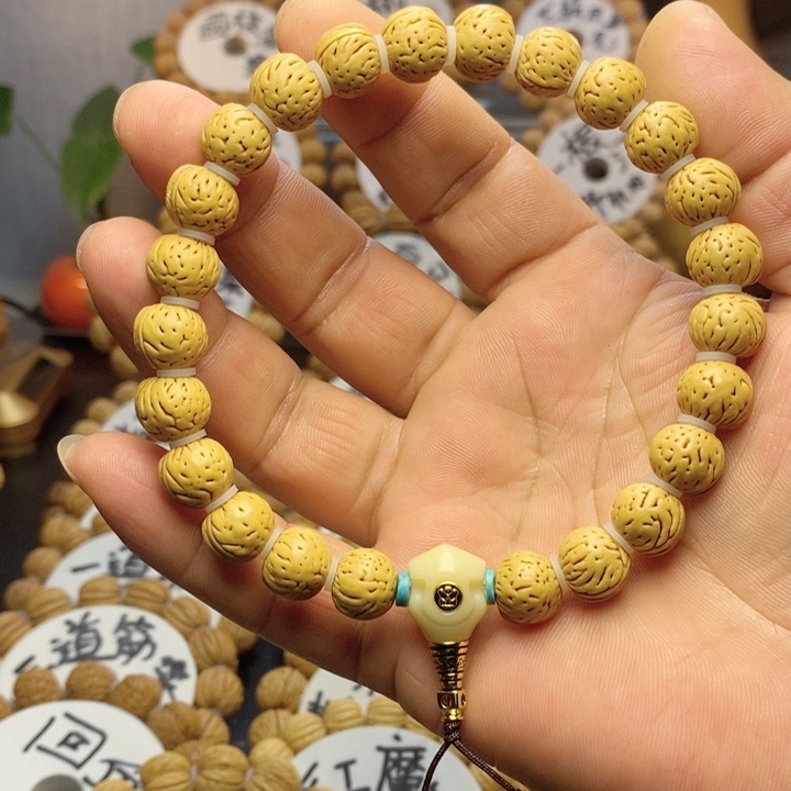 【闪购商品】z***～桃核雕刻手串手链