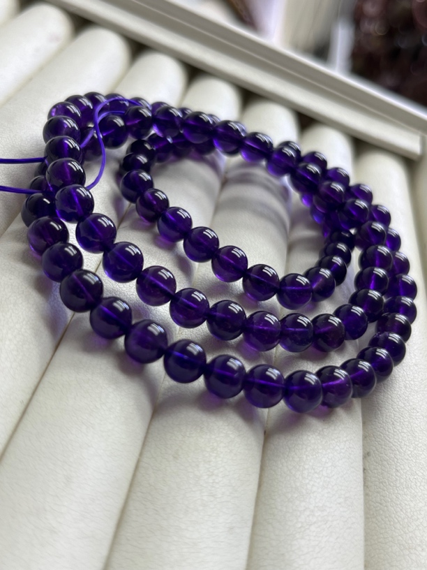 紫色女士气质百搭精美饰品 精美紫水晶 紫罗兰色情侣简约时尚配饰