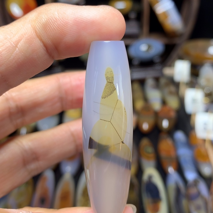 玛瑙/玉髓笔搁未镶嵌