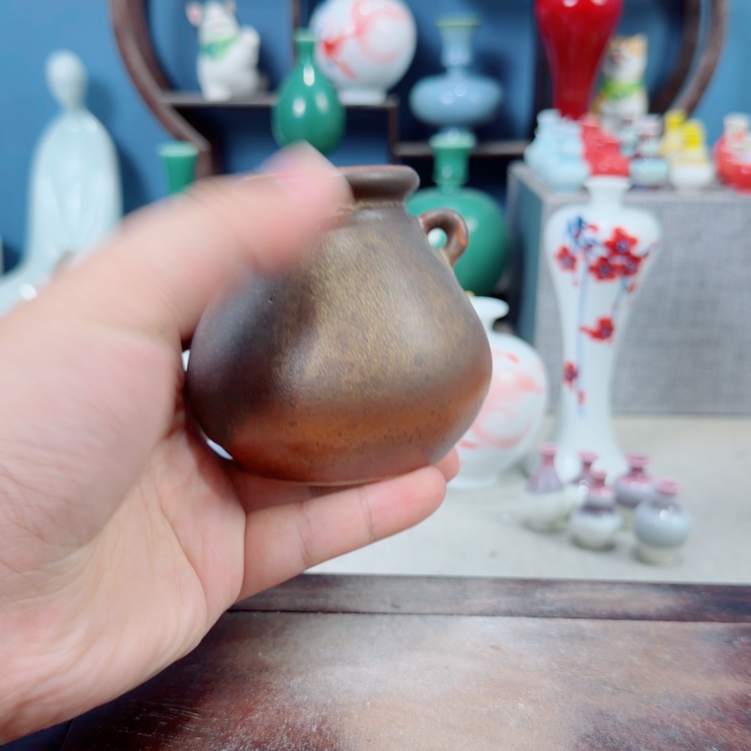 陶瓷手工小花器摆件
