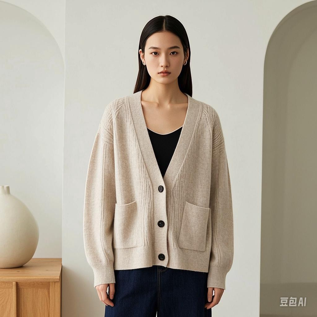 【二勇精选】10214凯特毛毛帽针织衫秋冬新款