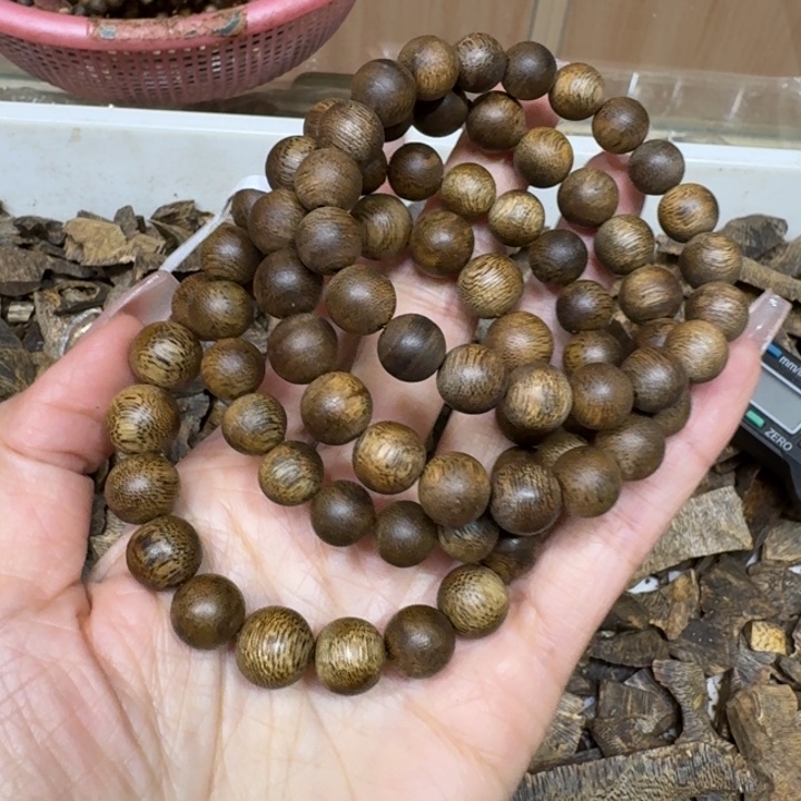 沉香手串乌身圆叶多样性发货1