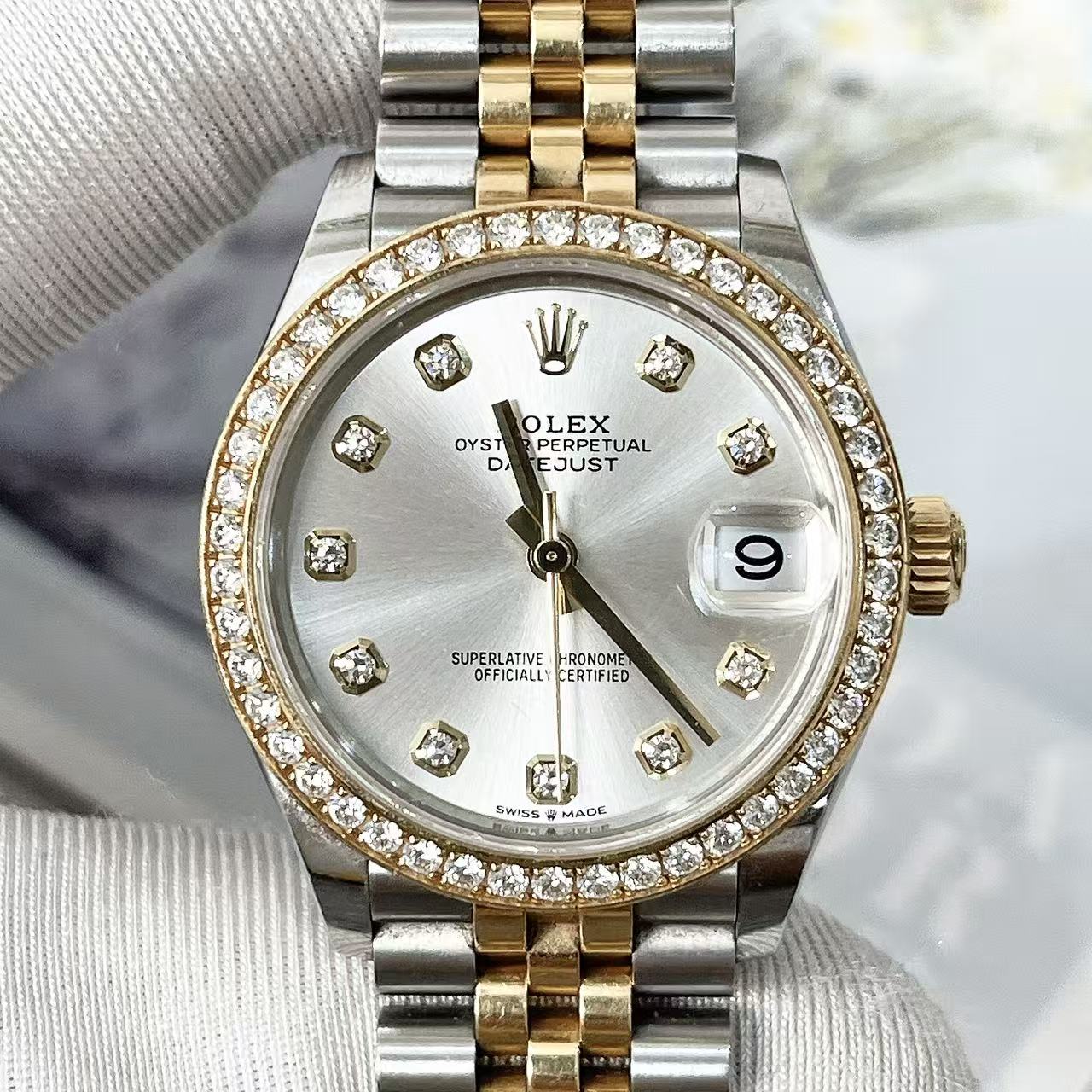 95新 Rolex/劳力士 日志型系列灰盘内外钻m278383rbr-0020腕表