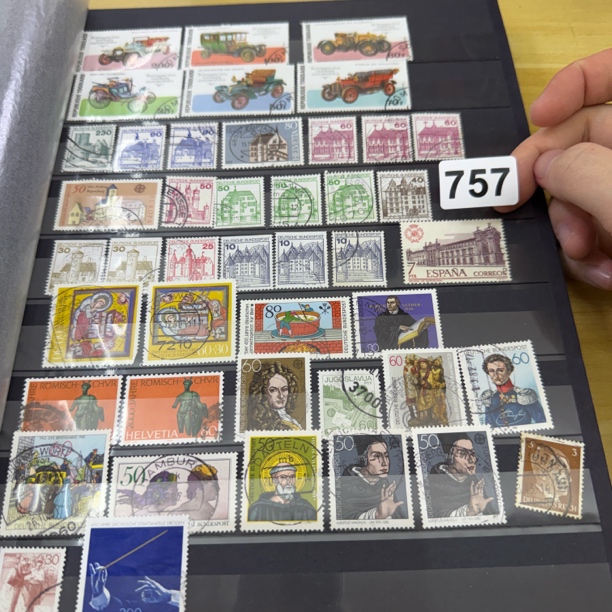 外国邮票多题材人物景物信销盖销票含册757