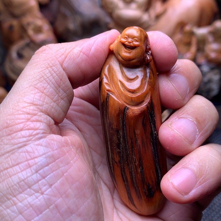 柏木（崖柏）崖柏陈化料手把件