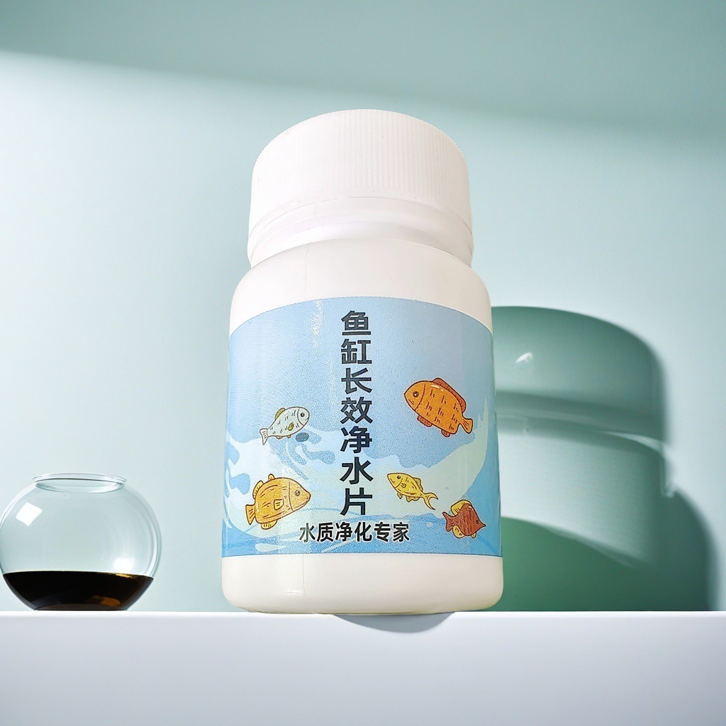 鱼缸长效净水片水质净化免换水养鱼专用清澈剂水发