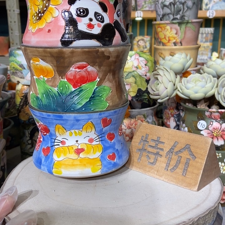 红陶景德镇艺术手绘作品