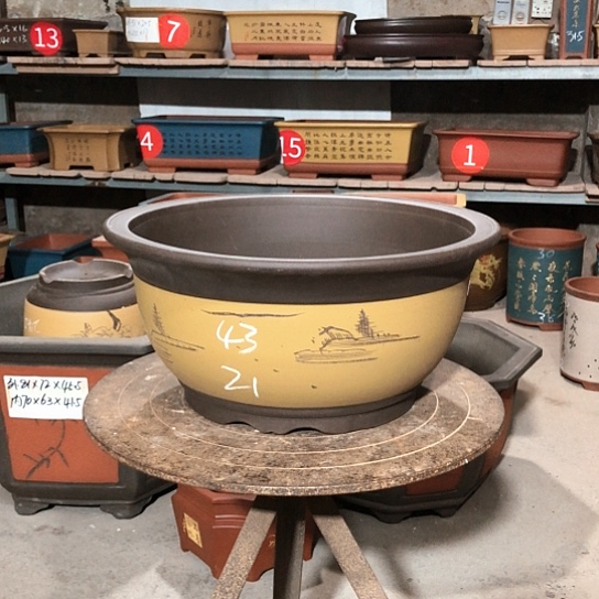 紫砂紫砂花盆包邮