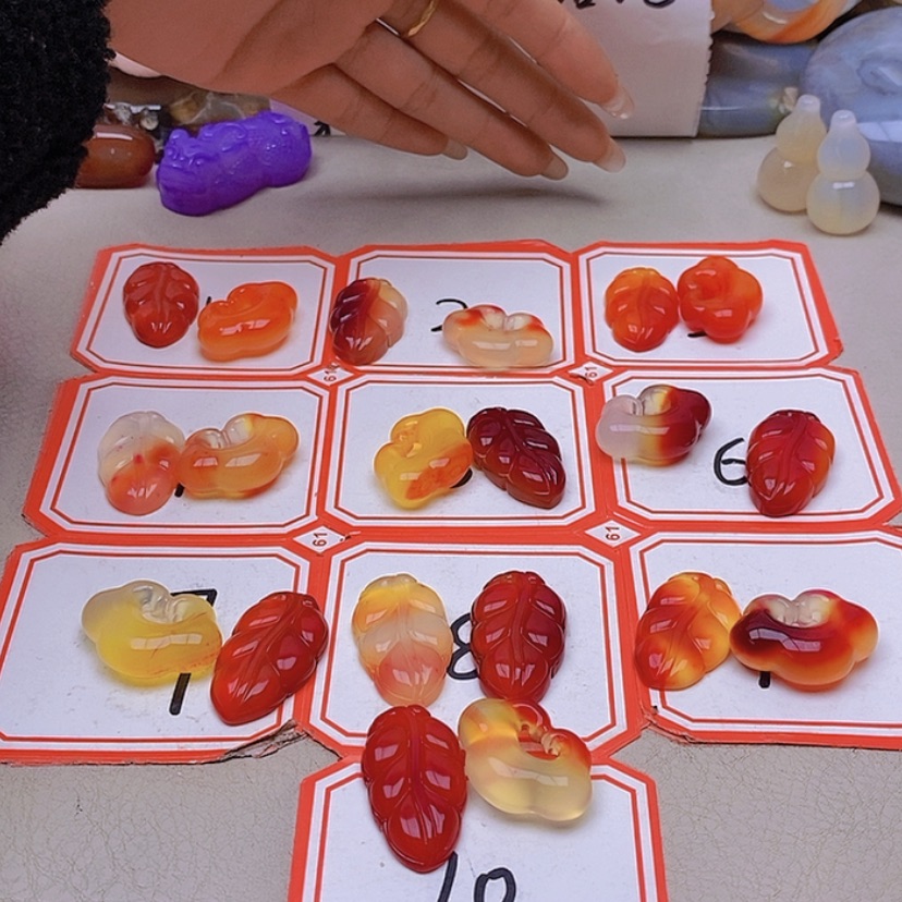 【闪购商品】未镶嵌玛瑙/玉髓珠宝半成品笑**生