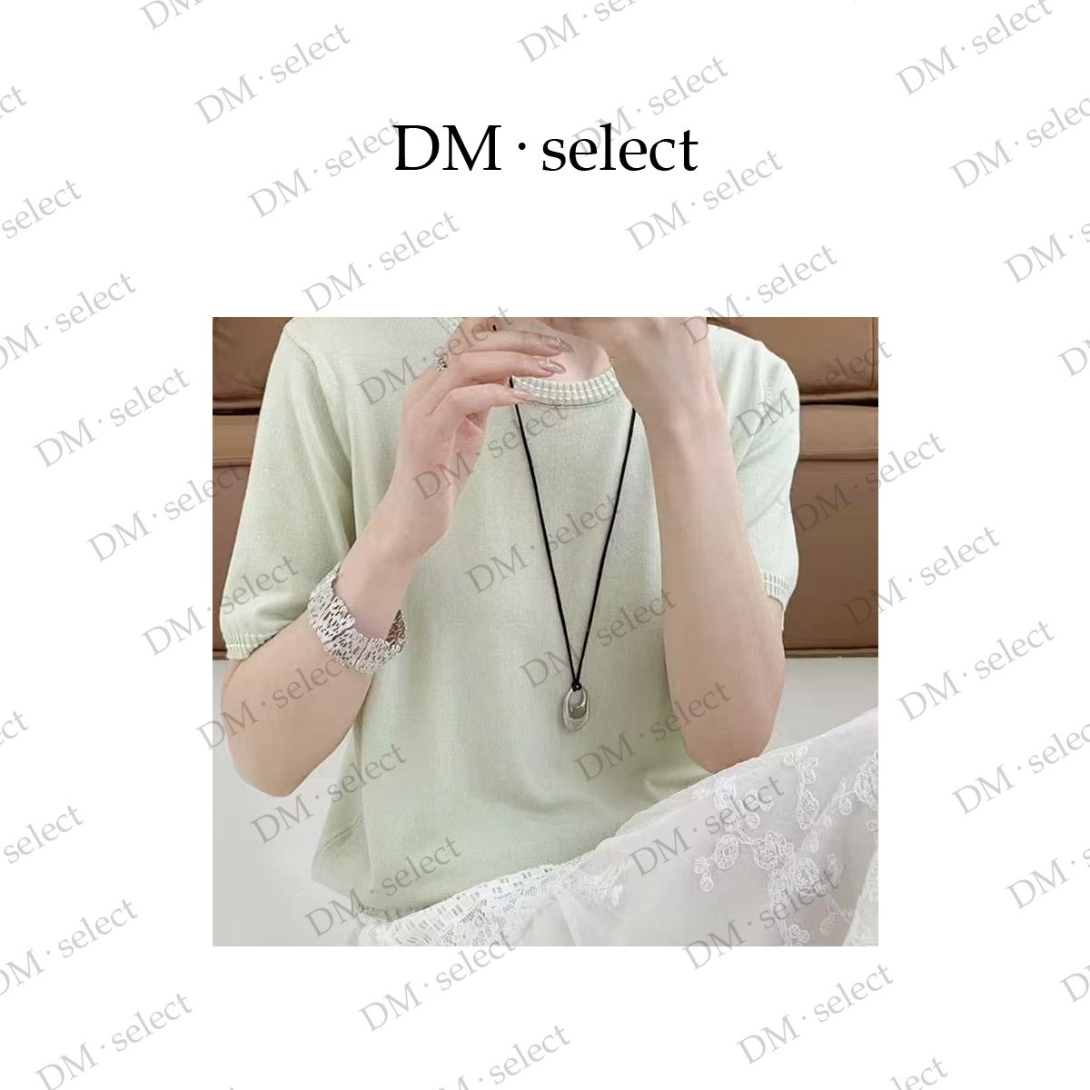 【1560】大漫甄选白线针织衫JXY38135