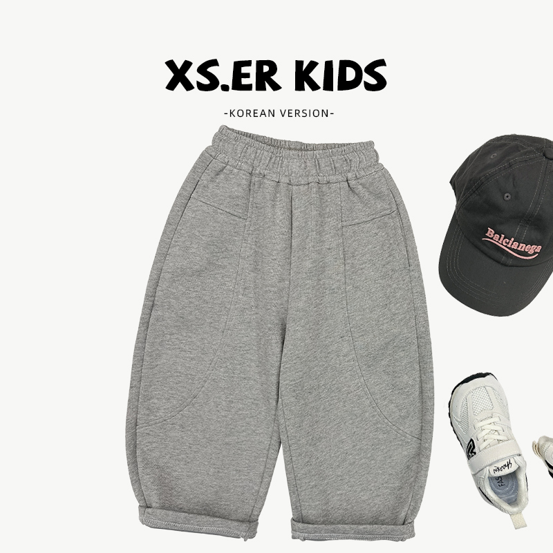 【现货】秋装男女童韩版设计款裤子休闲长裤HBB7997