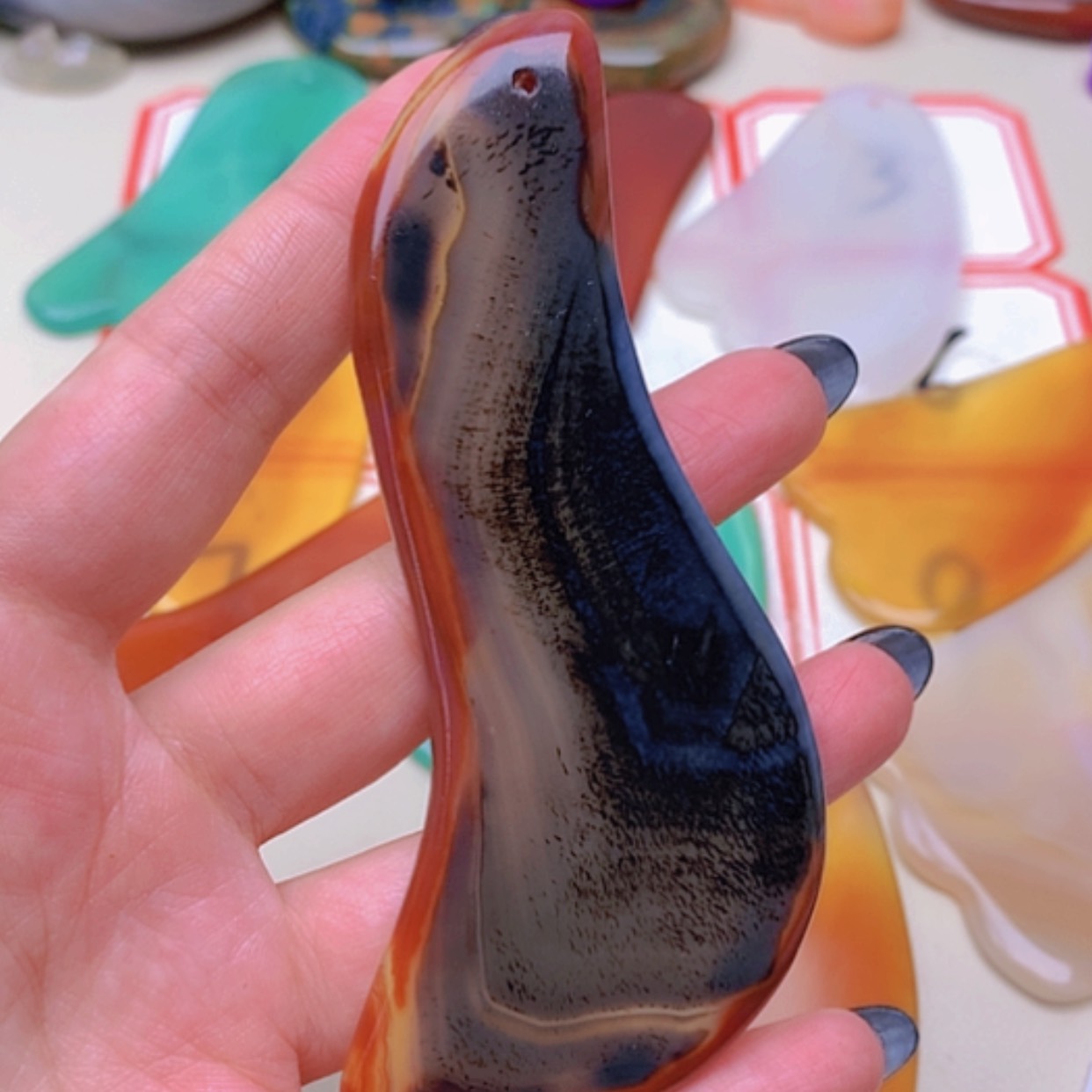 【闪购商品】未镶嵌玛瑙/玉髓珠宝半成品曹*