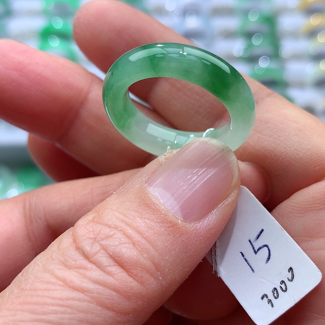 翡翠戒指未镶嵌15号