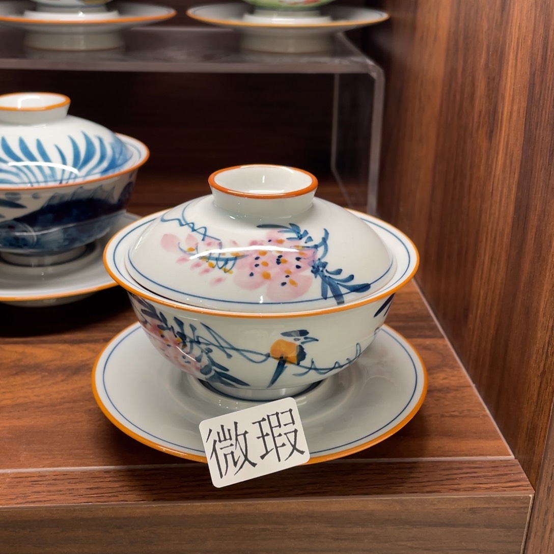 微瑕釉下彩纯手绘