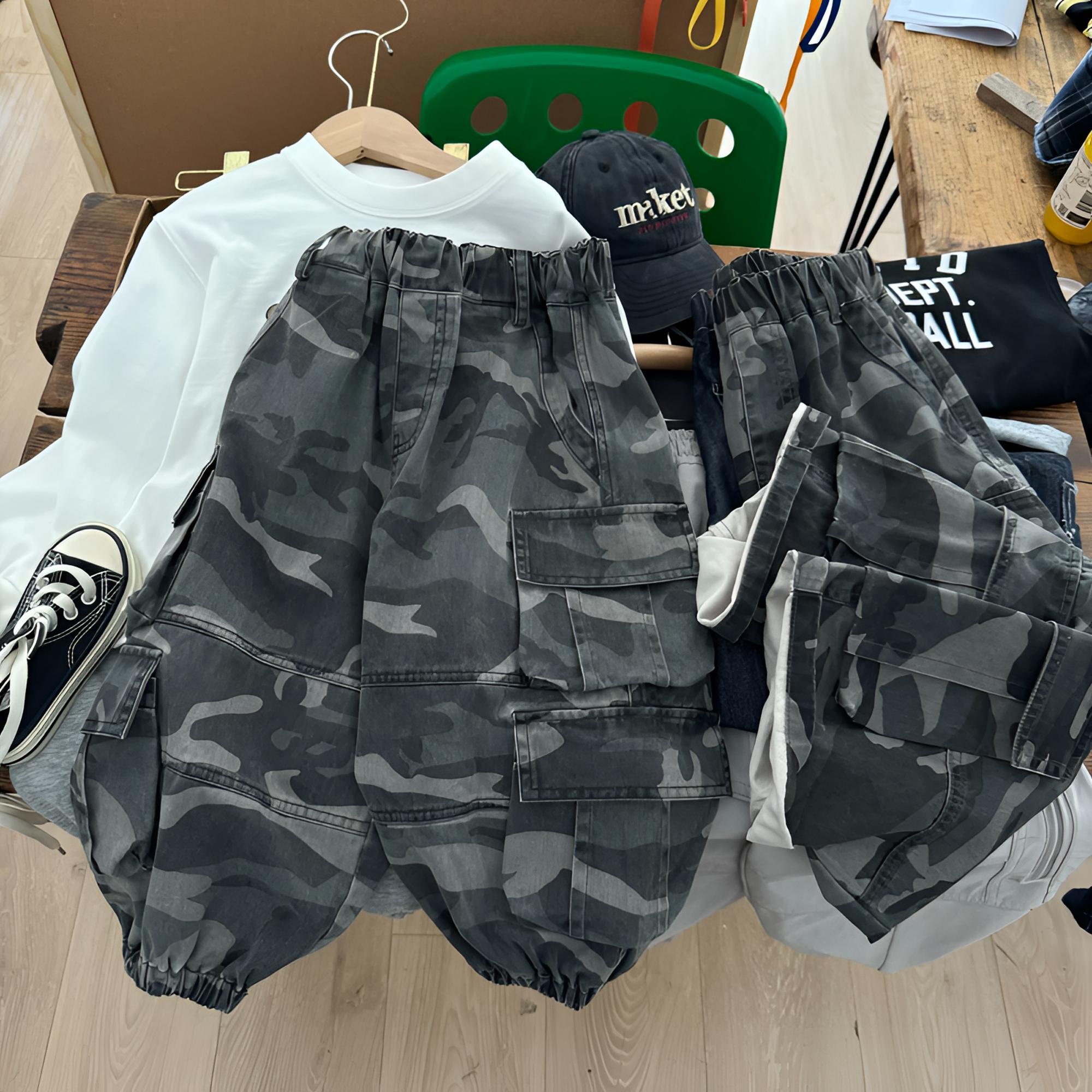 25869 迷彩工装裤 儿童秋季新款休闲长裤