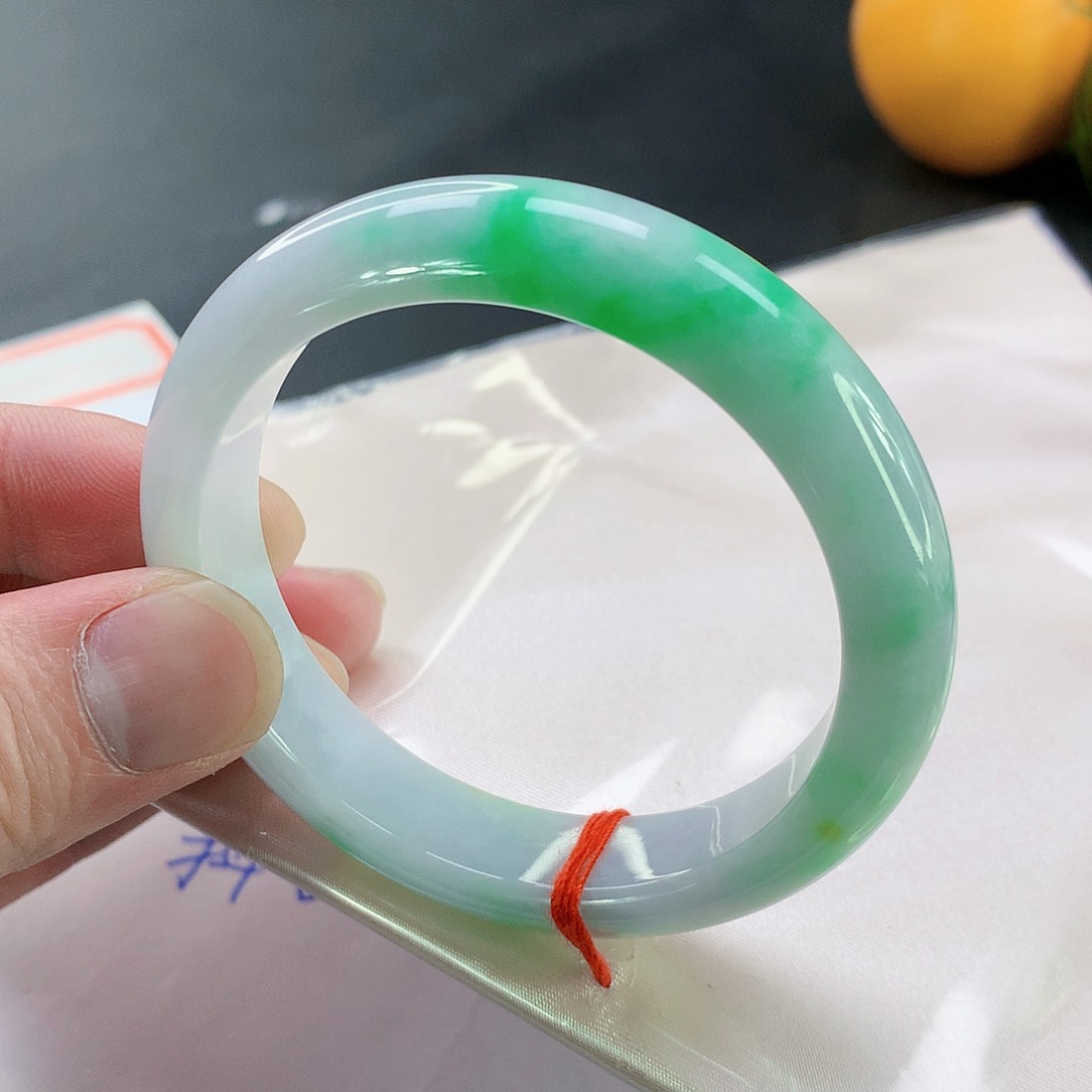 翡翠手镯未镶嵌071缅甸天然翡翠A货