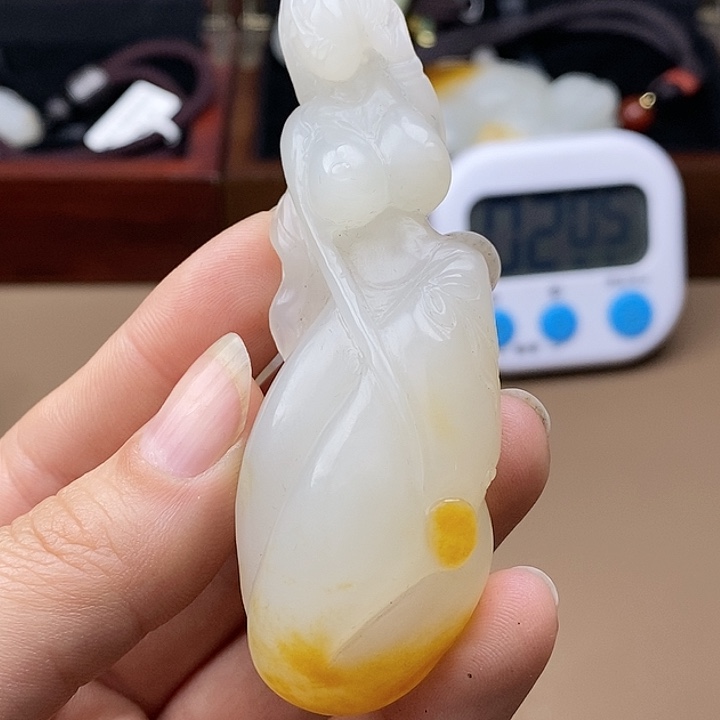 和田玉挂件未镶嵌冷****静F