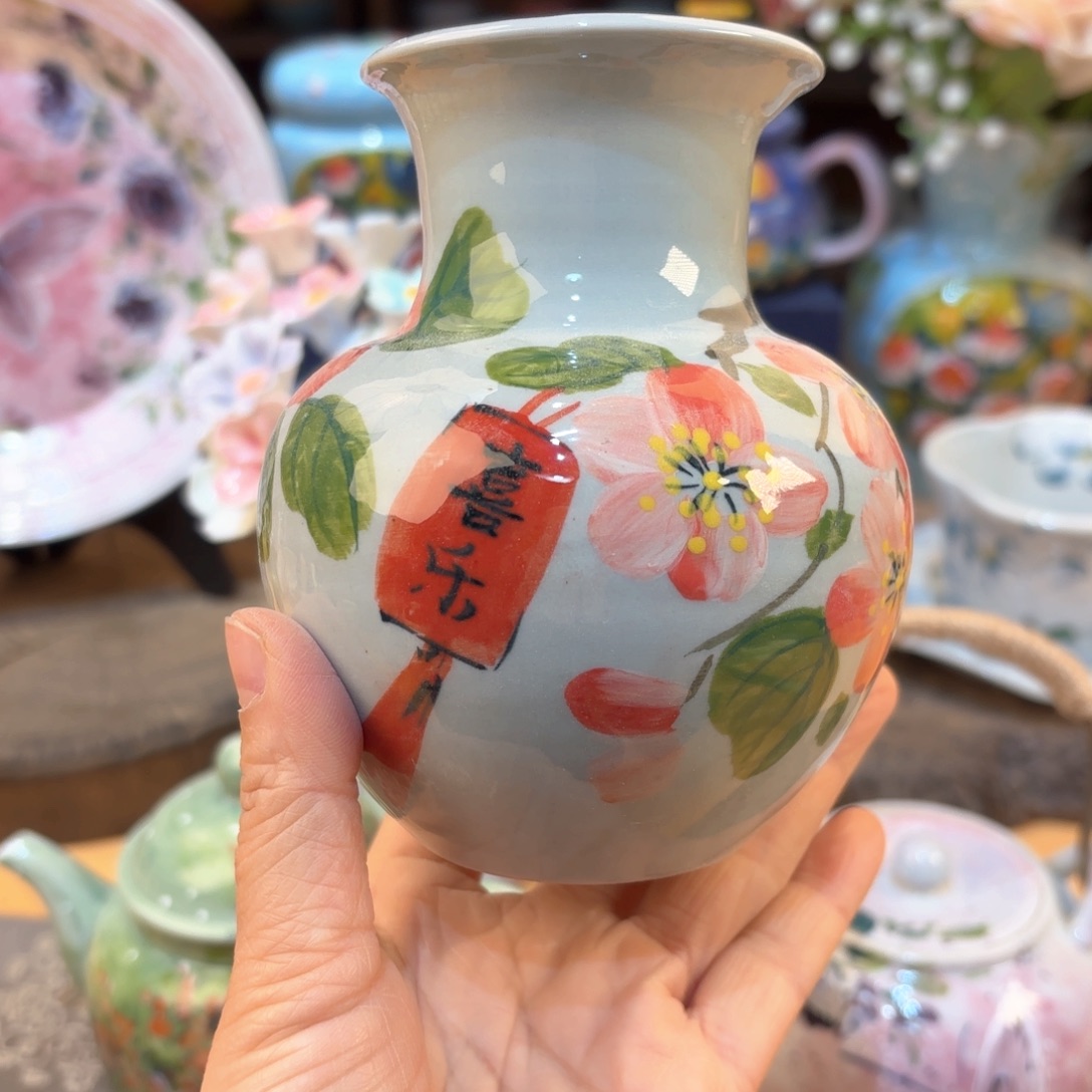 景德镇手绘高温釉下彩陶瓷茶具