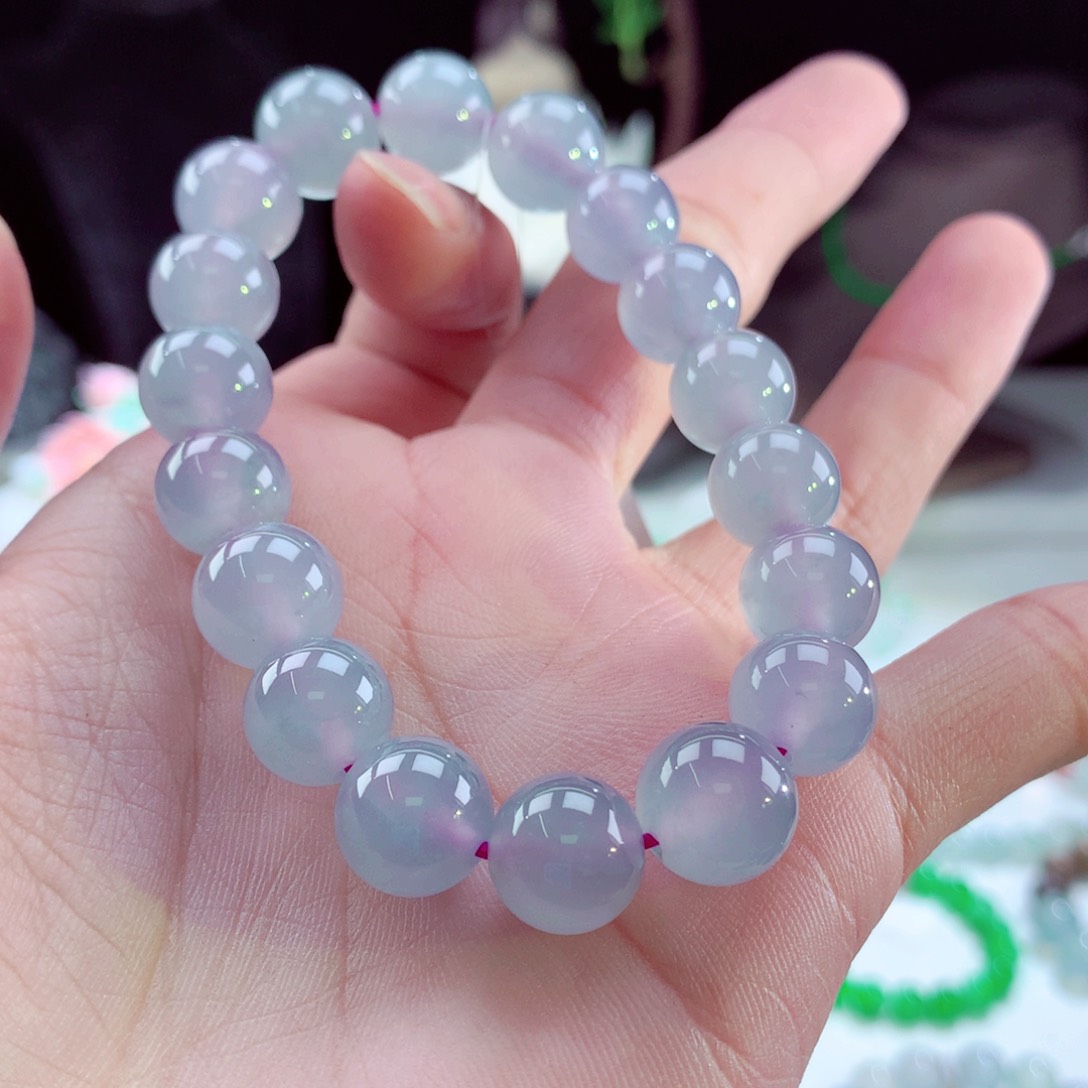 翡翠手链未镶嵌卡11mm