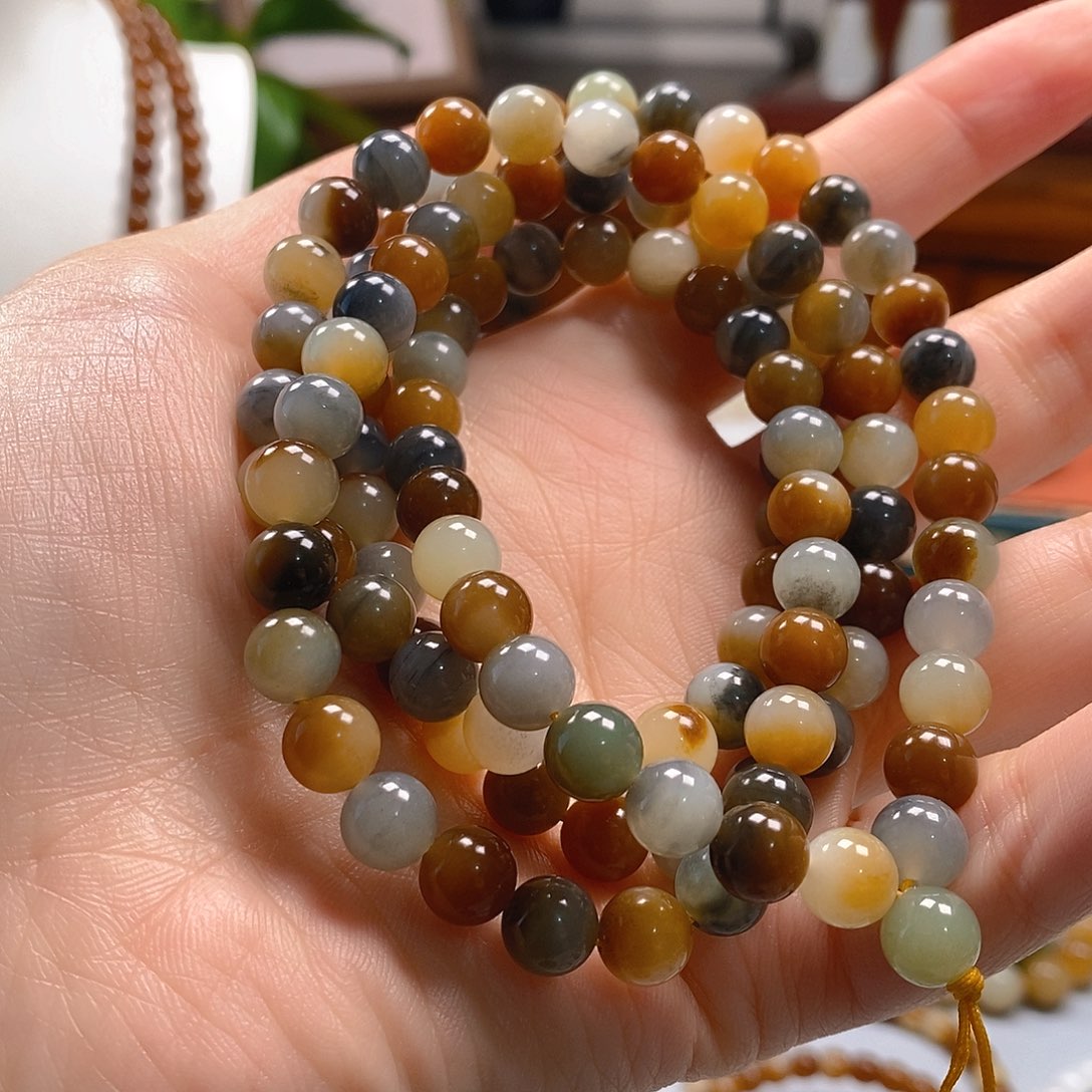 和田玉手串未镶嵌