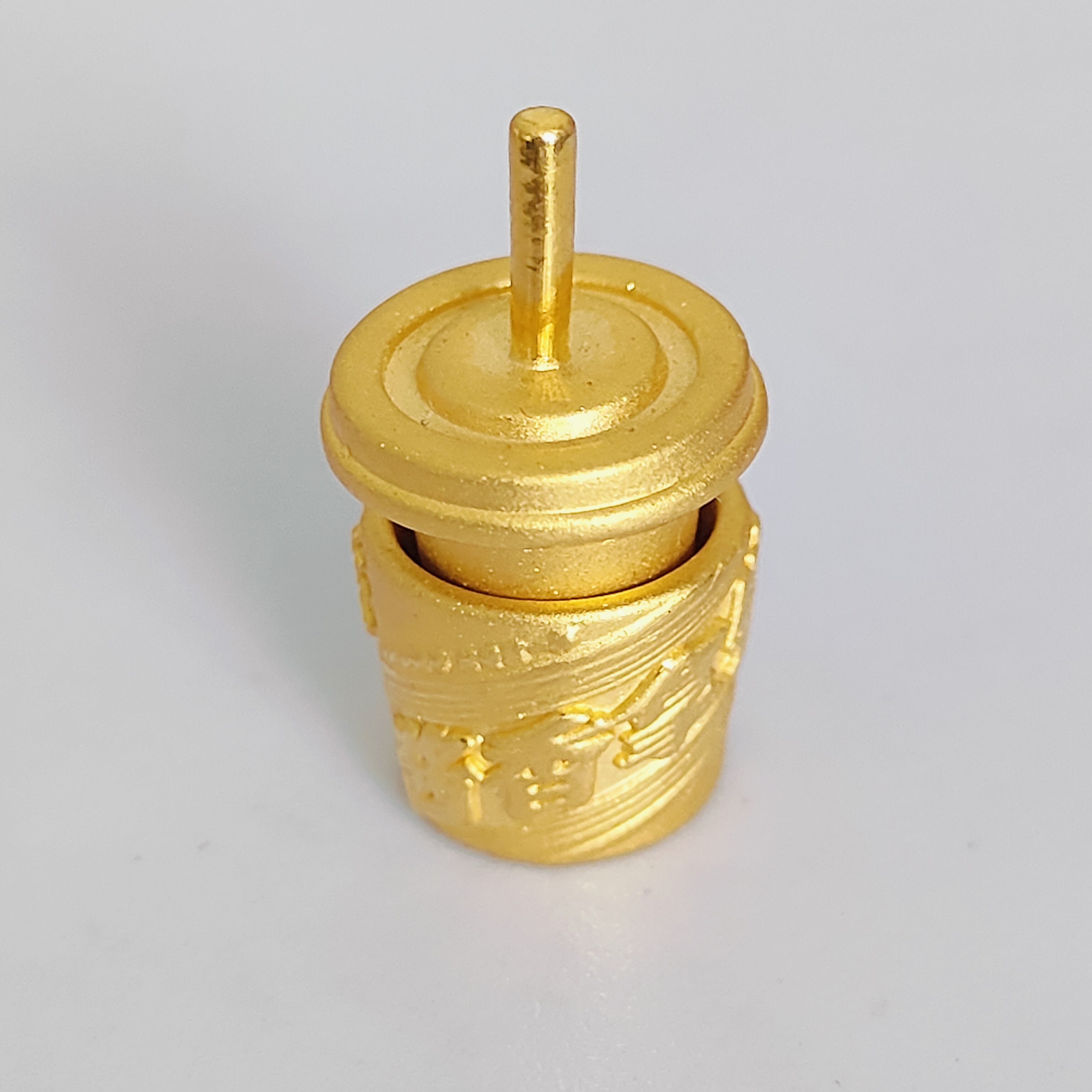 【创隆黄金】999足金黄金奶茶摆件创意黄金摆件（按证书克重计价）