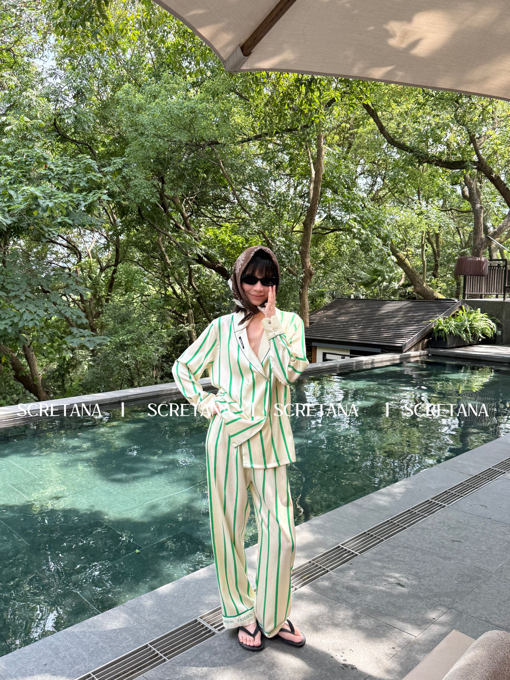 SCRETANA/安娜的秘密碧瑶水色云遮月家居服