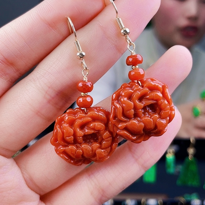 翡翠耳饰未镶嵌饰品