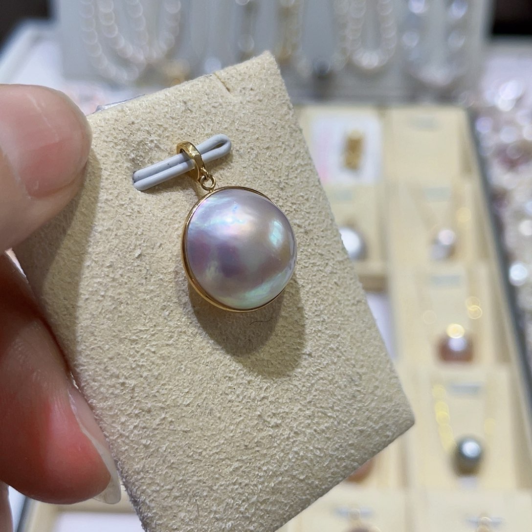 拼合珍珠（马贝珠）颈饰未镶嵌见*