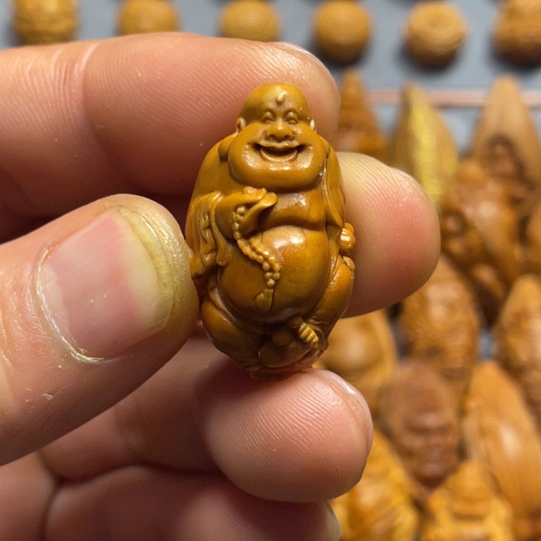 橄榄核吊坠大肚弥勒