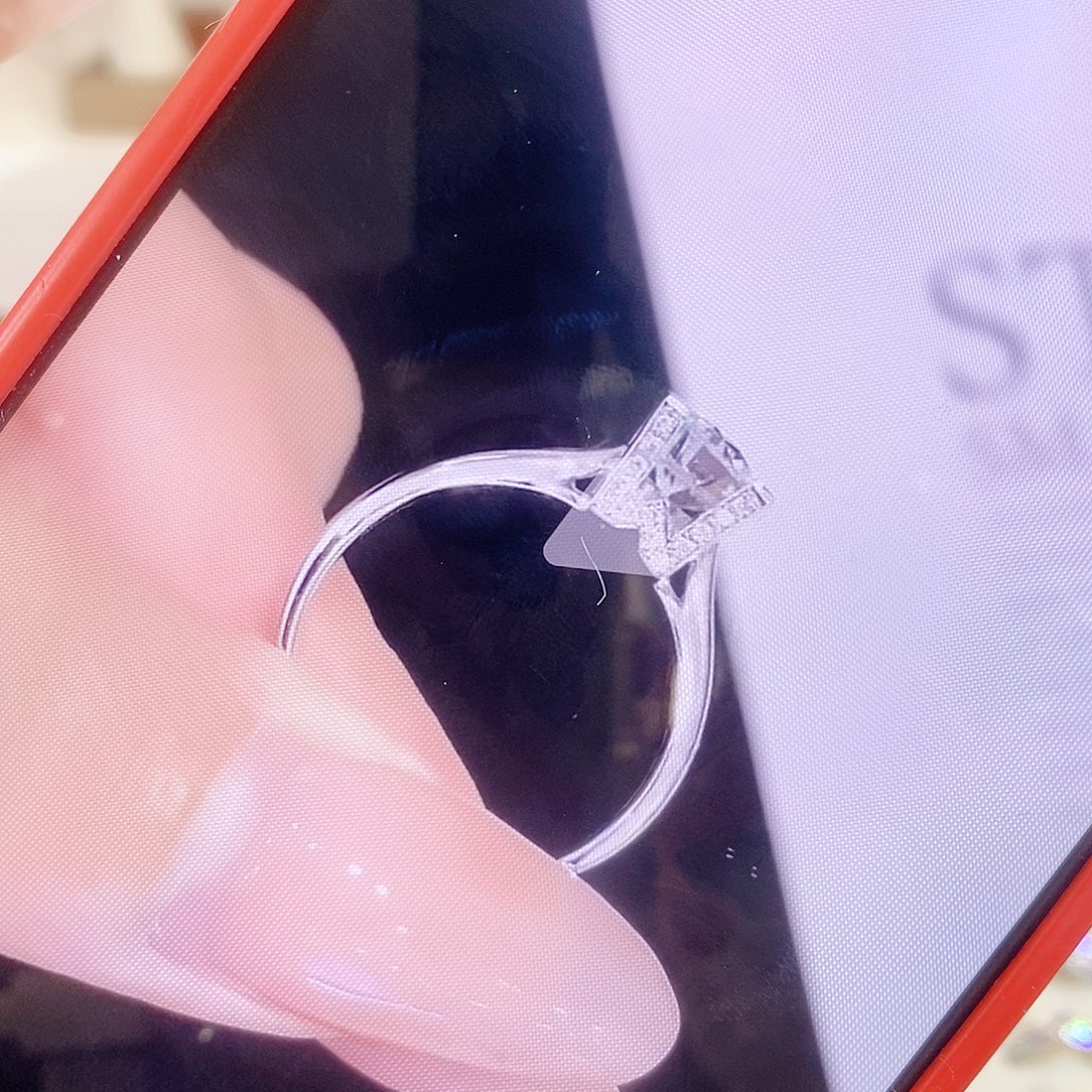 925银莫桑戒指1ct16