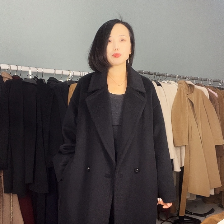 骆马绒黑色S呢泰迪款