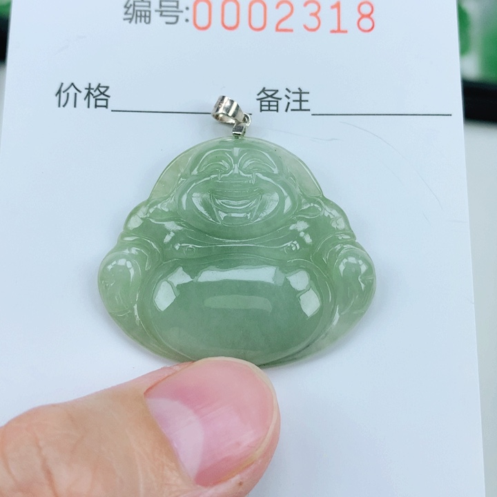 颈饰银S925镶嵌翡翠