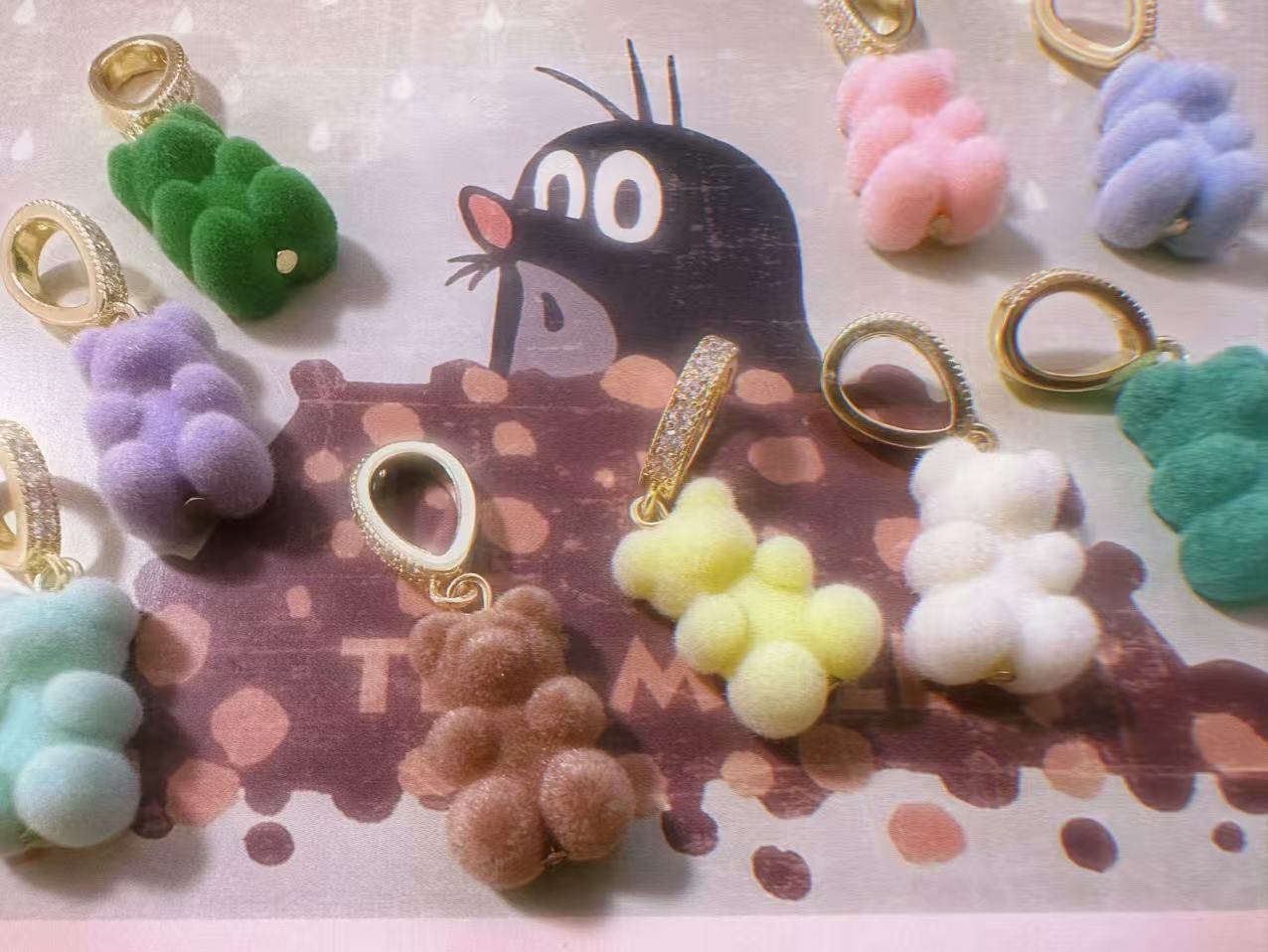 铜合金吊坠 【CH】可爱毛绒小熊吊坠
