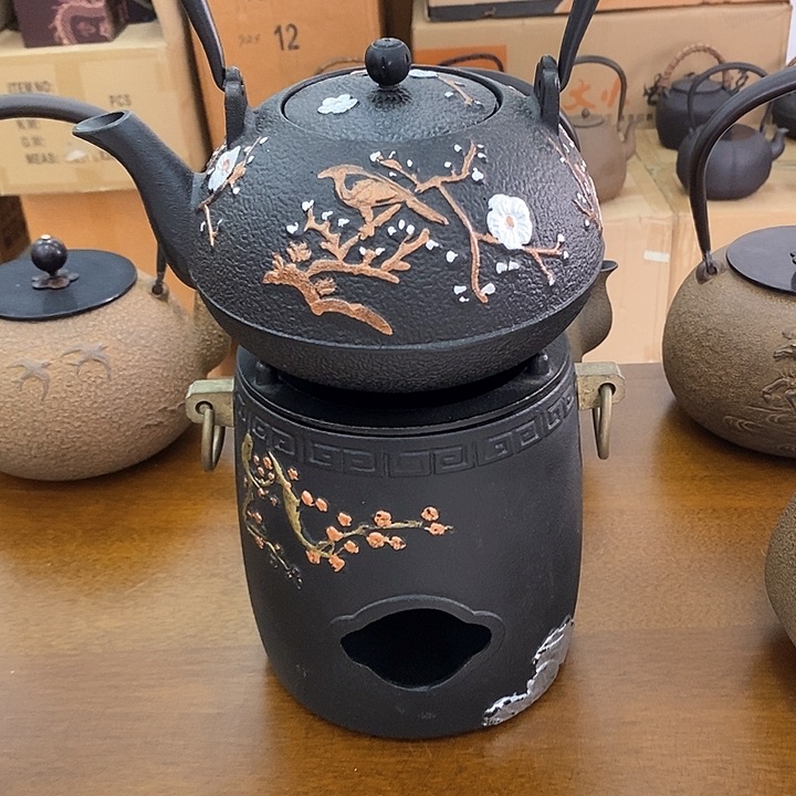 1梅花碳炉+喜上眉梢铁壶1200毫升