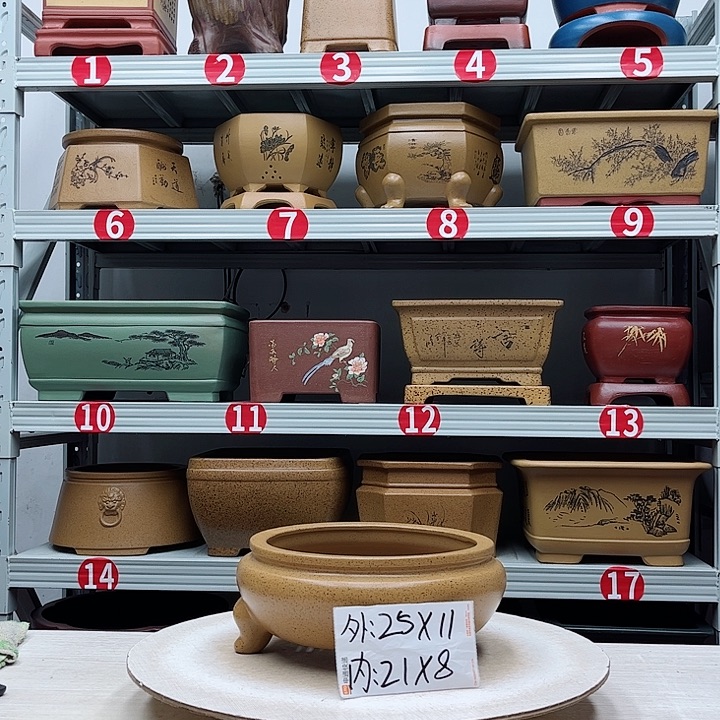 紫砂花盆紫砂花盆